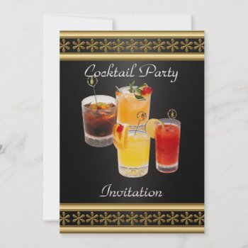 Cocktail Party  Invitation by invitesnow at Zazzle
