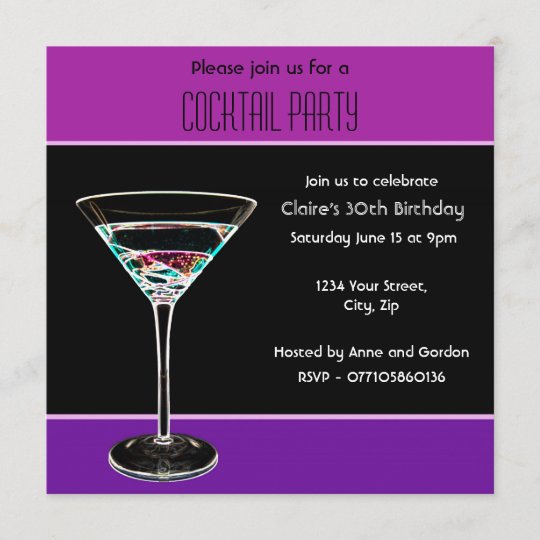 Cocktail Party Invitation | Zazzle.com