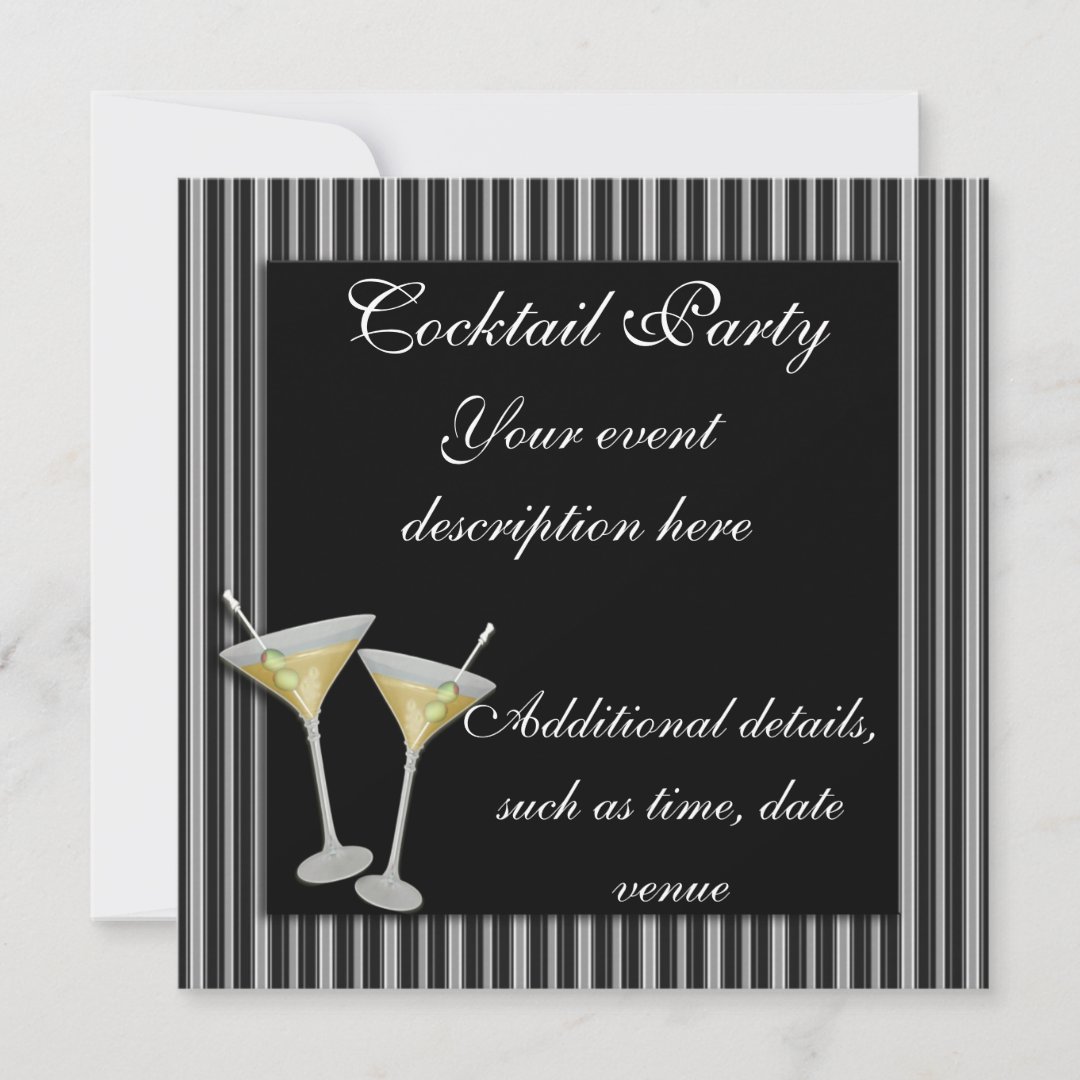 Cocktail Party Invitation | Zazzle