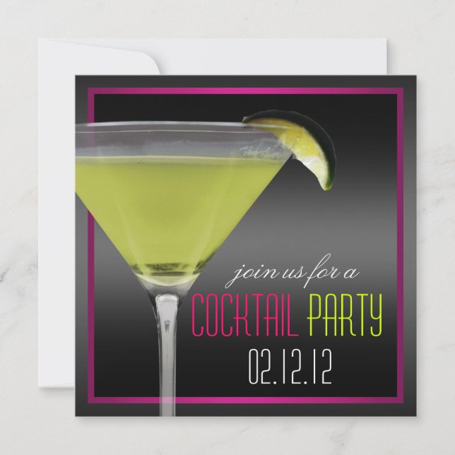 Cocktail Party Invitation (Front)