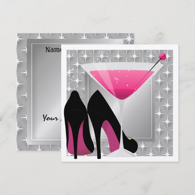 Cocktail Party Invitation by SRF (Front/Back)