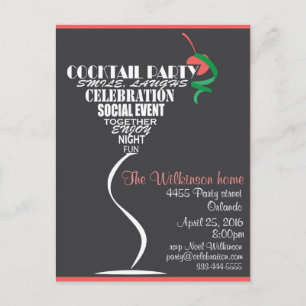 Cocktail Party invitation card design