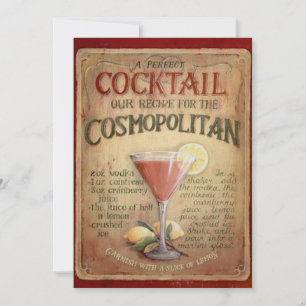 Cocktail Party Invitation cosmopolitan
