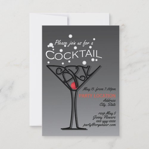 Cocktail party invitation design