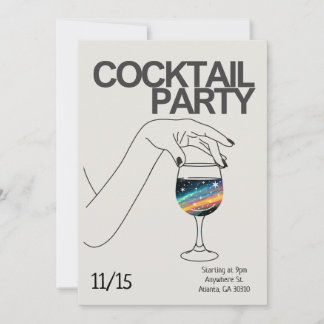 Cocktail Party Invitation Personalized Invite