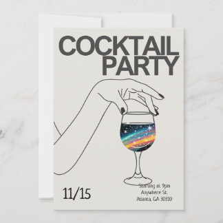 Cocktail Party Invitation Personalized Invite