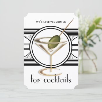 Cocktail Party Large Invitations by LaBoutiqueEclectique at Zazzle