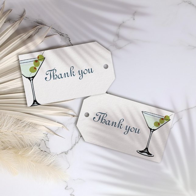 Cocktail party Martini Gift Tags (Creator Uploaded)