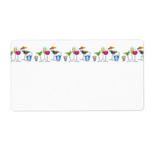 COCKTAIL PARTY NAME TAG LABEL