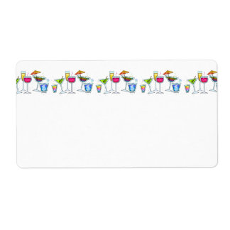 COCKTAIL PARTY NAME TAG LABEL