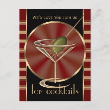 Cocktail Party Small Invitations by LaBoutiqueEclectique at Zazzle