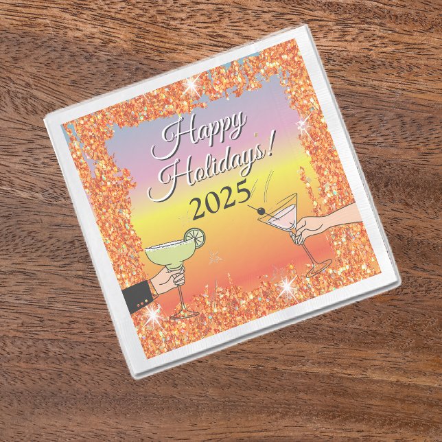 Cocktail party, sophisticated conversations, drink napkins (Creator Uploaded)