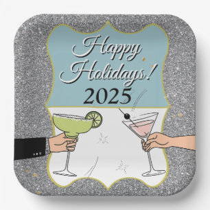 Cocktail party, sophisticated conversations, drink paper plates