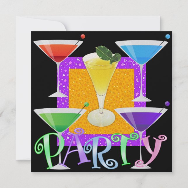 Cocktail PARTY - SRF Invitation (Front)