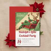 Cocktail Party Vintage Funny Retro Christmas Party