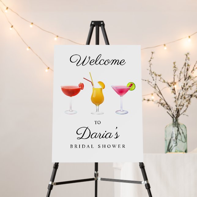 Cocktail Party Welcome Sign (In Situ (Stand))