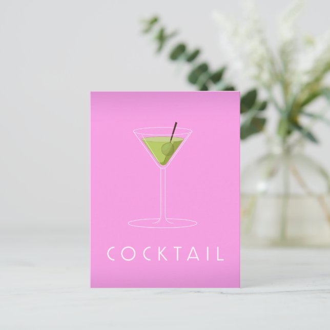 Cocktail Postcard (Standing Front)