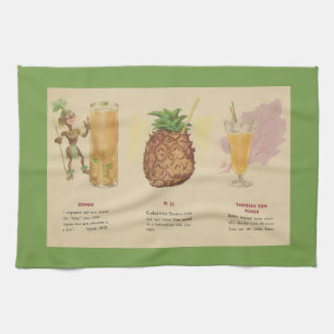 Cocktail Recipe Bar Towel