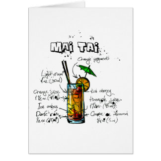 Cocktail Recipe Mai Tai Cards