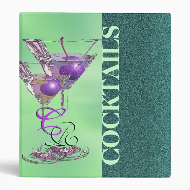 Cocktail recipe summer pub gift binder (Front)