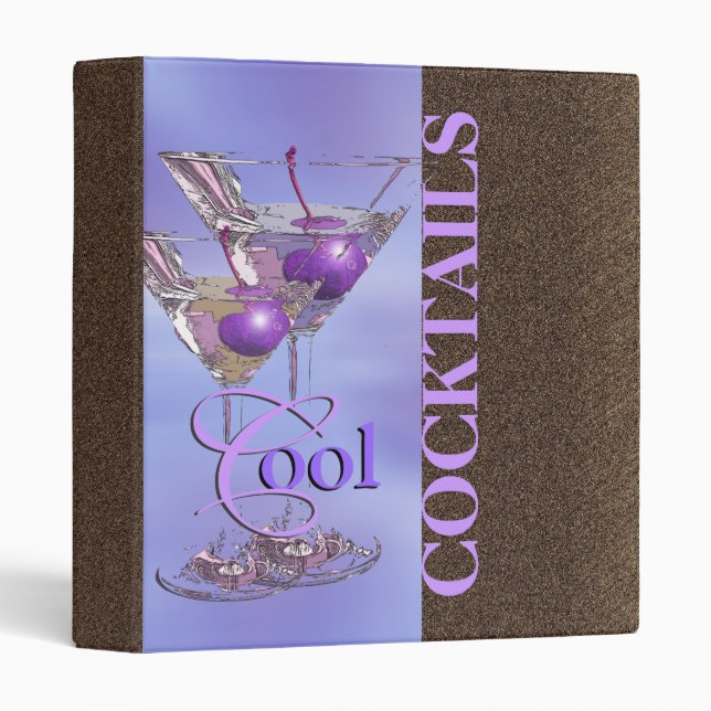 Cocktail recipe summer pub gift binder (Front/Spine)
