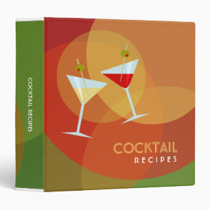 Cocktail Recipes binder