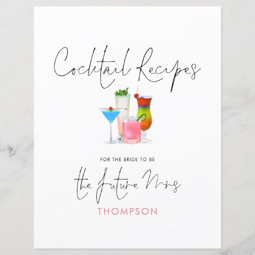 Cocktail Recipes Future Mrs Binder Header Page