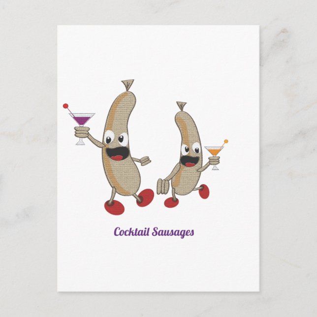 cocktail Sausages Postcard (Front)