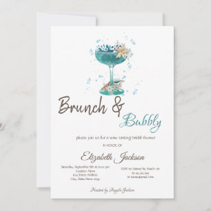 Cocktail Sea star Brunch & Bubbly Invitation