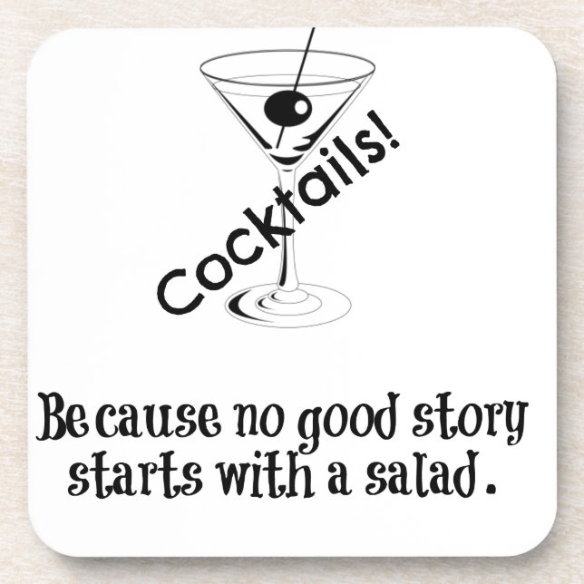 Cocktail Story Drink Coaster (Front)