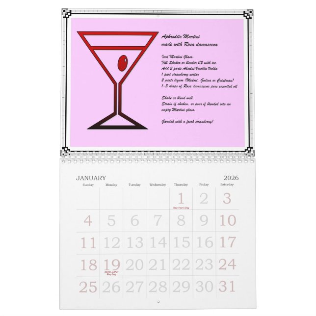 Cocktail Time 2010 Calendar (Jan 2026)