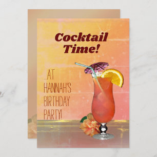 Cocktail Time! Birthday Invitation