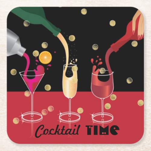 Cocktail Time Paper Coasters