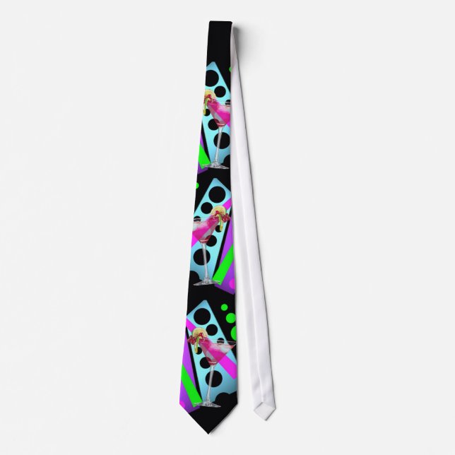 Cocktail Time retro 50's Neck Tie (Front)