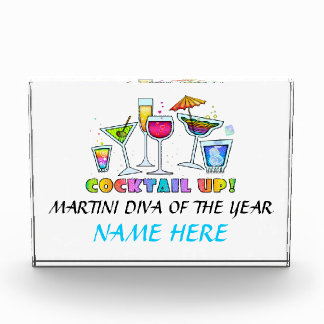 COCKTAIL UP! ACRYLIC BLOCK AWARD