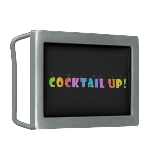 COCKTAIL UP! BELT BUCKLE (Front Left)