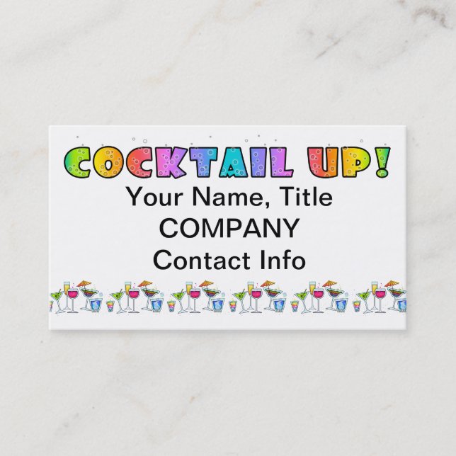 COCKTAIL UP! BUSINESS CARD (Front)
