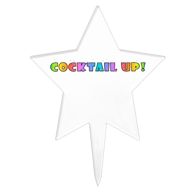 COCKTAIL UP! CAKE TOPPER PICK (Front)
