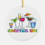 Cocktail Up Glasses Hanging Ornament at Zazzle