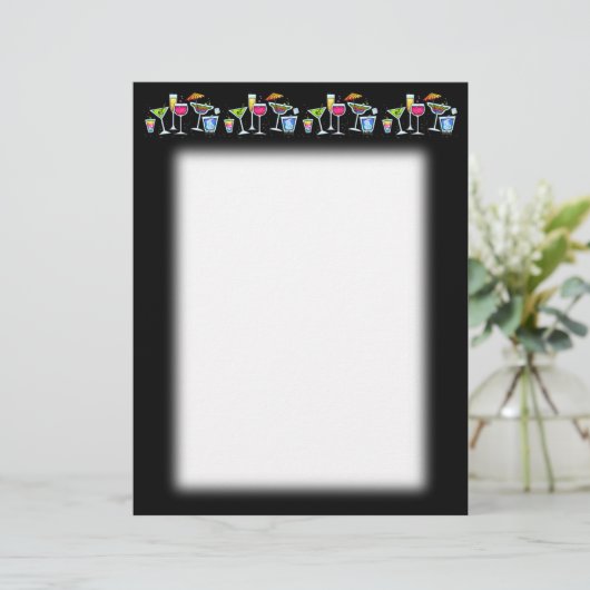 COCKTAIL UP GLASSES LETTERHEAD (Standing Front)