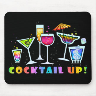 COCKTAIL UP GLASSES MOUSEPAD