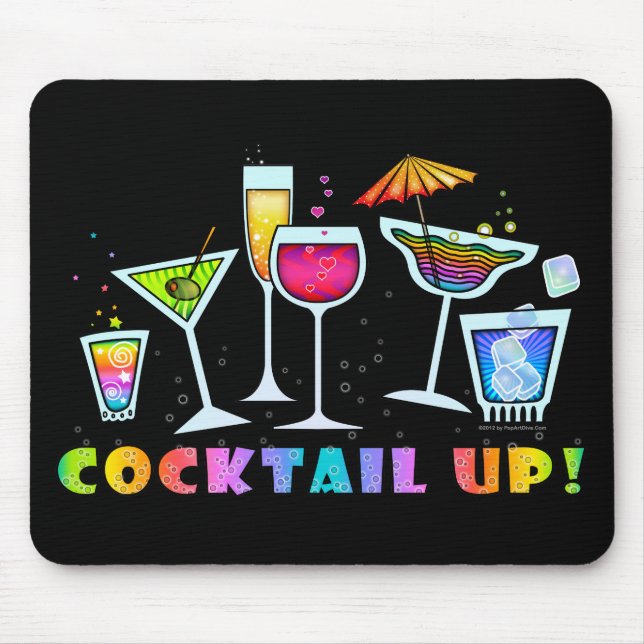COCKTAIL UP GLASSES MOUSEPAD (Front)