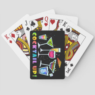 COCKTAIL UP GLASSES PLAYING CARDS DECK