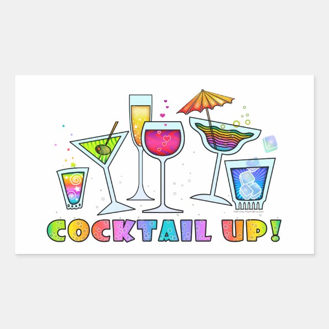 COCKTAIL UP! GLASSES STICKER (Front)