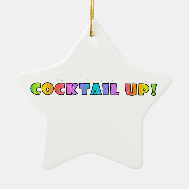 COCKTAIL UP! HANGING ORNAMENT (Front)