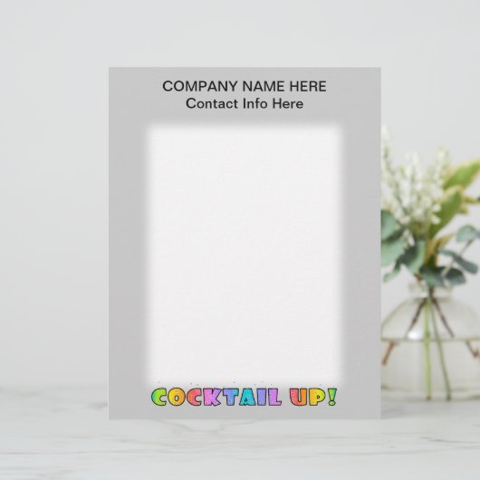COCKTAIL UP! LETTERHEAD (Standing Front)