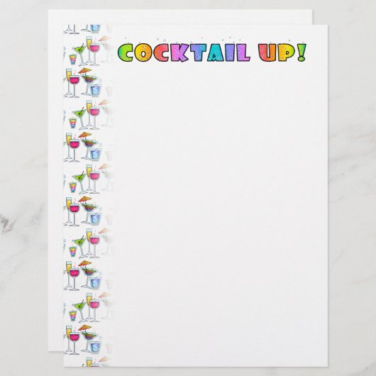 COCKTAIL UP! LETTERHEAD (Front/Back)