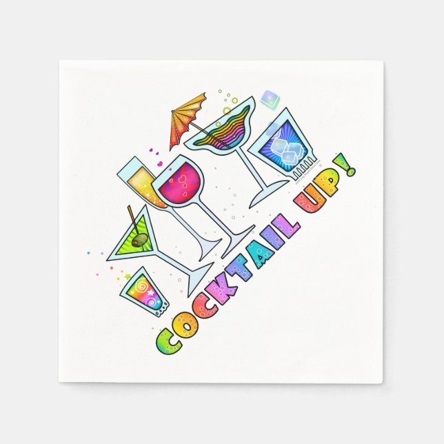 COCKTAIL UP PAPER NAPKINS (Front)