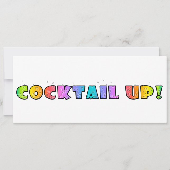 COCKTAIL UP! PARTY INVITATION (Front)
