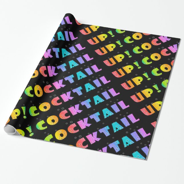 Cocktail Up! WRAPPING PAPER (Unrolled)